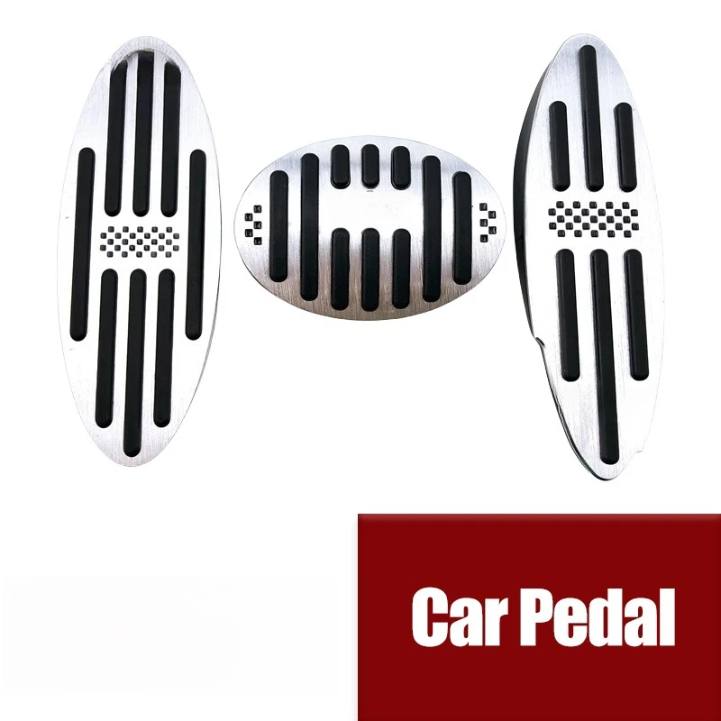 Almohadilla de reposapiés de pedal de freno de gasolina automático de aleación de aluminio para BMW Mini Cooper Foto 1 de 4