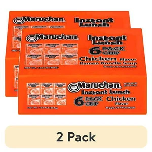 Maruchan Instant Lunch Chicken Flavor Ramen Noodles 2.25 oz 6 Ct (12 pack) - Picture 1 of 4