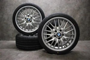 Original BMW 3er e46 M Alufelgen 18 Zoll Sommerreifen Satz NEU 225 40 255 35 r18 - Bild 1 von 6