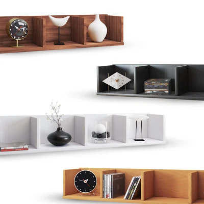 VCM® Wandregal „Honsa“ · 4 Farben · Regal Bücherregal CD-Regal Standregal Figure - Bild 1 von 4