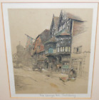 Framed Print - The George Inn Salisbury - Cecil Aldin - Penciled Title