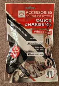 Toyota Quick Charge Kit NIP iPhone iPad - Zdjęcie 1 z 2