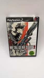 Metal Gear Solid 2 Sons of Liberty (PlayStation PS2) CIB Completo Ex Blockbuster - Imagen 1 de 4