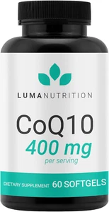 Coq10 400Mg Softgels - Premium Coenzyme Q10 - Co Q-10 200Mg Softgel / 400Mg per - Picture 1 of 12