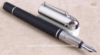 DUNHILL LIMITED EDITION SIDECAR LEATHER BLACK CHASSIS PALLADIUM FOUNTAIN PEN !!!