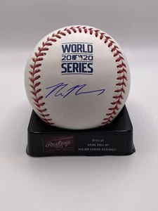 MAX MUNCY DODGERS SIGNED 2020 WORLD SERIES WS BASEBALL FANATICS MLB AUTO - Picture 1 of 2