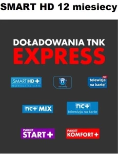 12 m-cy SMART Doładowanie TnK carga NC+ Zasilenie TVN Canalplus Polsat Sport - Imagen 1 de 1