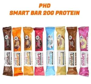 PHD Smart Bar - High Protein Snack Nutrition Bar 64g FREE SHIPPING WORLD WIDE - Picture 1 of 12