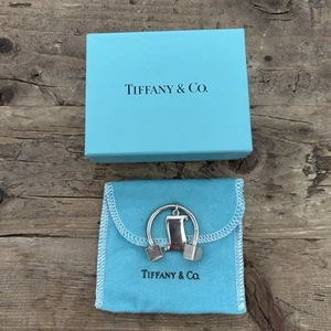 Tiffany & Co Silver Buy Sell Hold Key Ring Key Chain Investor Real Estate Box - Picture 1 of 7