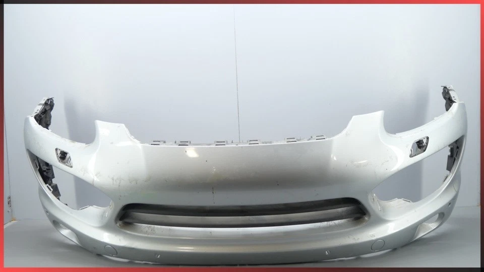 Conjunto de cubierta de parachoques delantero plateado para Porsche Cayenne S 2011-2014  Foto 1 de 4