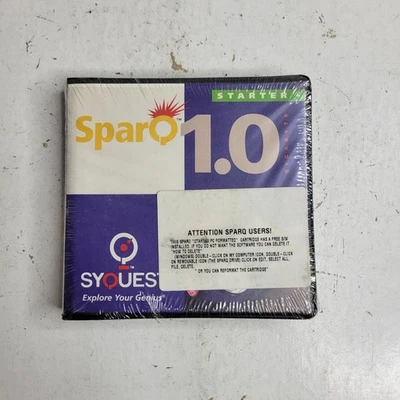SyQuest SparQ 1.0 Removable Cartridge Drive 1.0GB External Starter Sealed - Image 1 of 4