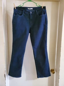 Levi's 505 Womens Black Straight Leg Denim Jeans Size 12 - Picture 1 of 24