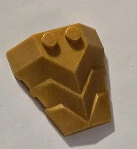 Lego Stck. - Pearl Gold Wedge 4 x 4 eckig Stufen Top - Nr. 86148 - Bild 1 von 2