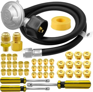 Kit de conversión de gas natural a propano para parrilla de barbacoa Weber manguera de 5 pies y 36 orificios - Imagen 1 de 5