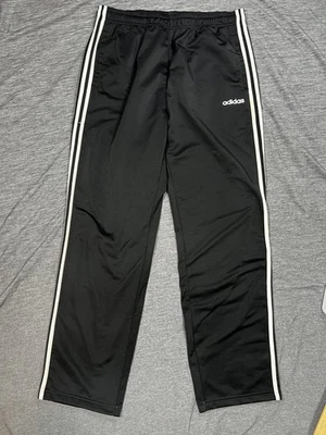 Pantalones deportivos Adidas para hombre XLT negros 3 rayas altos informales Foto 1 de 4
