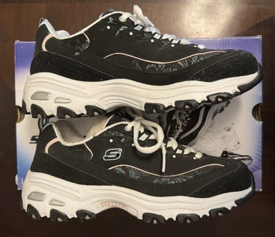 原装 SKECHERS D' LITES 女士闪亮雨 7.5 全新 带盒 免运费 — 第 1/4 张图片