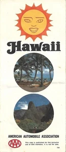 1975 Road Map HAWAII Honolulu Hilo Maui Molokai Oahu Kauai Kaneohe Pearl Harbor - Picture 1 of 4