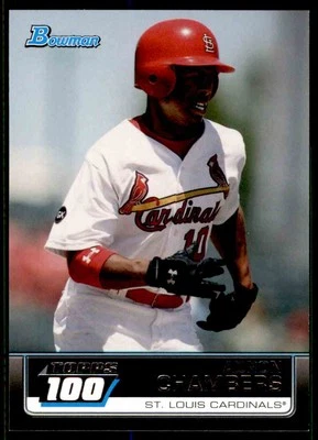 2011 Bowman Topps 100 Adron Chambers St. Louis Cardinals #TP63 - Image 1 of 2