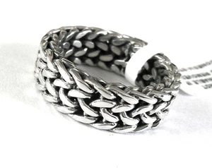 Heavy Sterling Silver Artisan Band Ring / size 12 / 925 Sterling Silver /  14.6g - Picture 1 of 5
