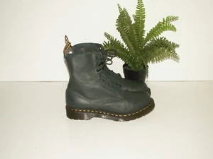 Dr. Martens 1460 PASCAL virginia botas de cuero suave verde pino Reino Unido 7 UE 41 D1275 - Imagen 1 de 10