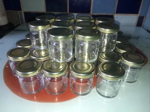 50 Glass Jam Jar 50ml With Lids Brand New - Picture 1 of 3