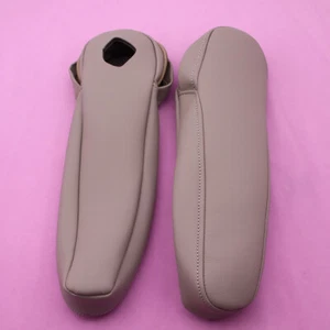 2x Gray Leather Armrest Arm Rest Leisure Upholstery For Honda Odyssey 2005-2010 - Picture 1 of 6