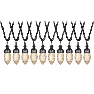 Luces blancas clásicas LED NAVIDAD (5974807) Gemmy Lightshow Diamond Sparkle 10ct C9 Foto 1 de 2