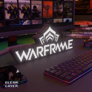 Letrero de caja de luz LED Warframe - Imagen 1 de 5