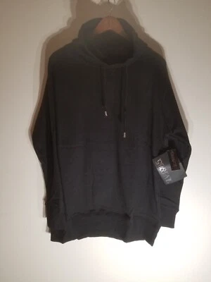 Top Silver985 Estilo 34106 Negro Para Hombre Capucha Cuello Cordón Talla XL NUEVO CON ETIQUETAS Foto 1 de 4