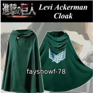 Attack On Titan Levi Ackerman Umhang Polyester Cosplay Kostüm Umhang Halloween - Bild 1 von 15