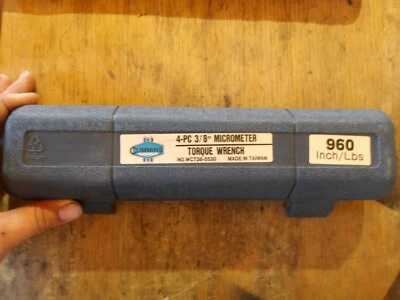 Cummins 3/8" Micrómetro de accionamiento WTC38-5530 Llave dinamométrica 960 pulgadas libras Foto 1 de 4