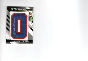 YONDER ALONSO 2008 RAZOR LETTERMAN AUTOGRAPHED "O" ROOKIE BASEBALL CARD 10/20 - Picture 1 of 8