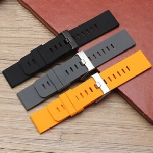 Bracciale 24mm Cinturino Esterno per Orologio Suunto Traverse Alpha Gomma Silicone - Foto 1 di 23