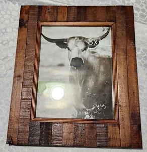 Wooden Picture Frame | Rustic Looking Wood Frames For Wall Display, 8 X 10, New - Picture 1 of 10