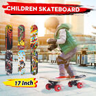 17 Inch Mini Wooden Beginner Skateboard Toddlers Children Skateboards Ki