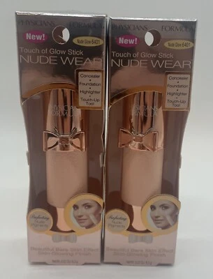 Lot Of 2 Physicians Formula Nude Wear Touch of Glow Stick, Nude Glow # 6401 - Image 1 of 2