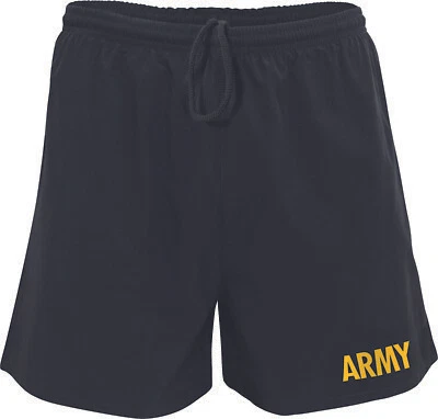 Pantalones Cortos de Compresión PT Negros Ejército de EE. UU. APFU Entrenamiento Físico Entrenamiento Correr Gimnasio Foto 1 de 4