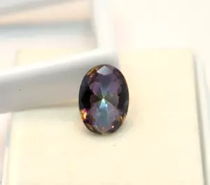 Erdabbau natürlicher Alexandrit Edelstein 3,75 kt Ovalschliff lose Alexandrit Ring - Bild 1 von 11