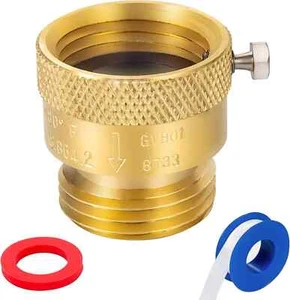 American Valve 3/4" Zoll 2er Pack Massiv Messing Schlauchanschluss Vakuumbrecher Backf - Bild 1 von 4