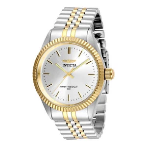 Reloj Hombre Invicta Especialidad Cuarzo Tono Plata Esfera Dos Tonos Pulsera 29378 - Imagen 1 de 4