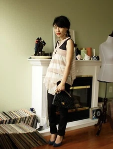 Tsumori Chisato Metallic Knit Twisted Front Camisole OSFA NWT JP Sz 2 - Picture 1 of 6