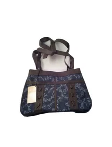 Blue Denim Floral Purse With Matching Scarf Gold Coast Brand New Sealed Bag - Picture 1 of 6
