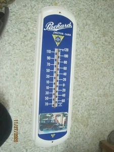 Vintage tin Thermometer Packard Motor Cars Automobile - Picture 1 of 5