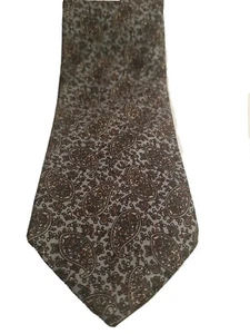 GUY LAROCHE Paisley Print Silk Neck Tie 100% Made in Italy VINTAGE MSRP $140 - Picture 1 of 7