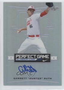 2016 Leaf Perfect Game All-American Classic Metal Silver Garrett Ruth Auto