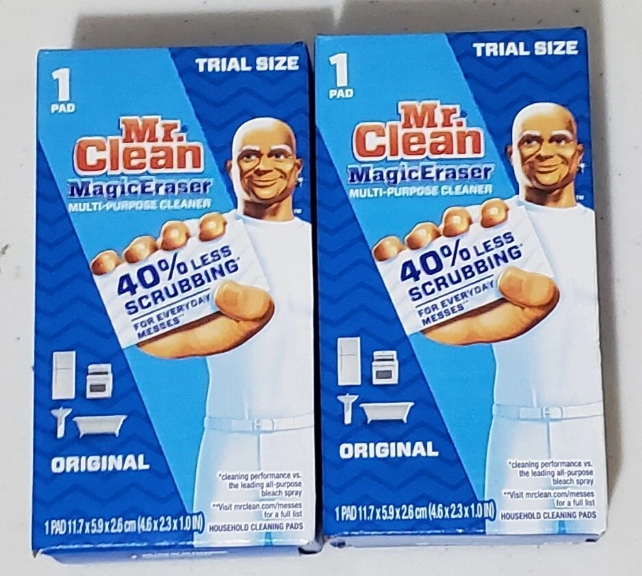 JUEGO DE 2 limpiadores multiusos Mr Clean Magic Eraser 1 almohadilla por caja Foto 1 de 1
