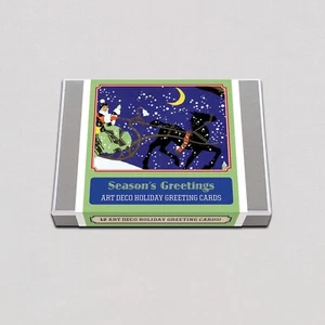 Laughing Elephant brand! Season’s Greetings Art Deco cards box set! Brand New! - Picture 1 of 8