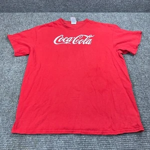 💥Vintage Coca Cola Graphic T-Shirt Large Short Sleeve Red - Imagen 1 de 5