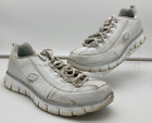 Skechers Womens White Elite Memory Foam Size 10 Tennis Shoes Cross Train Walking