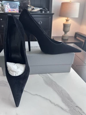 Balenciaga Women’s Knife 110mm Pump in Black Size EU 41 US 11 MSRP $965 - Image 1 of 4